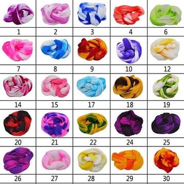 Nylon 2tone voor het maken van bloemen 2 azalea wit pak 5, Nieuw