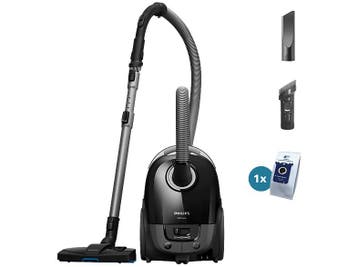 Philips -  Stofzuiger Met Zak Max Zuigvermogen 900 W Zwart, Elektronische apparatuur, Verzenden, Nieuw, Minder dan 1200 watt