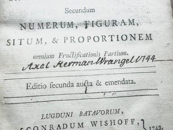 Linnaeus, Carolus - Genera Plantarum [Axel Herman Wrangels