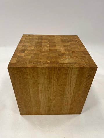 Bijzettafel - Eik - Kubus tafel hout