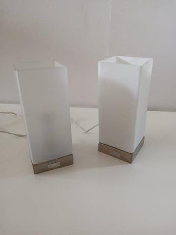 Boxford - Jan des Bouvrie - Tafellamp (2) - Ice Cubic - Glas
