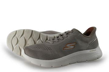 Skechers Instappers in maat 42 Beige, Kleding | Heren, Schoenen, Overige kleuren, Verzenden, Overige typen, Zo goed als nieuw