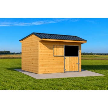 Ecurie en bois pour chevaux 3x3m + avancée supplémentaire de, Animaux & Accessoires, Neuf