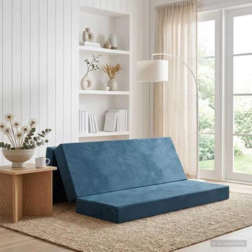 vidaXL Vouwbare Sofa Bed 180 x 67 x 45 cm Blauw, Verzenden, Nieuw