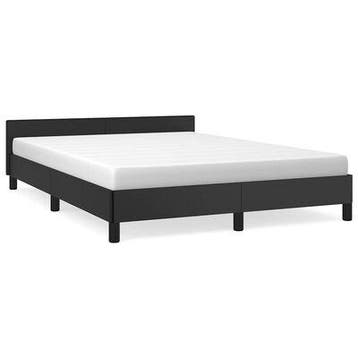 Bed 140x200 Zwart | Tweede Kansje | OP=OP (bedframe), Overige materialen, Gebruikt, Verzenden, Zwart
