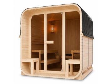Veiling - Cube buitensauna Fjora XL voor 6 personen - 9 kW