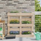vidaXL Bloembakken voor Euro-pallets 24 pcs Grijs 36 x 13,5, Tuin en Terras, Verzenden, Nieuw