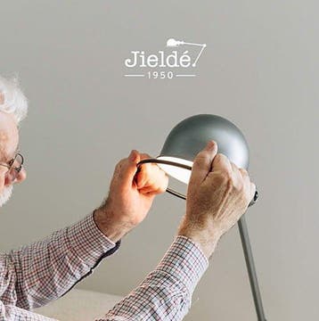 Jielde - Lamp - Loft standaard 5 behas - Staal, Aluminium, Antiek en Kunst