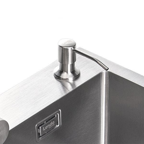 Lendo Online Zeepdispenser Spoelbak RVS Zilver 300ml, Doe-het-zelf en Bouw, Sanitair, Nieuw, Verzenden