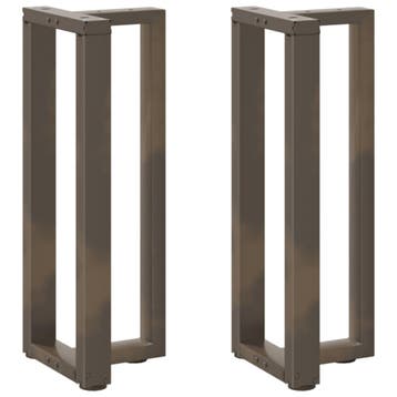 vidaXL Console tafelpoten 2 st T-vormig 25x28x(72-73)cm, Maison & Meubles, Verzenden