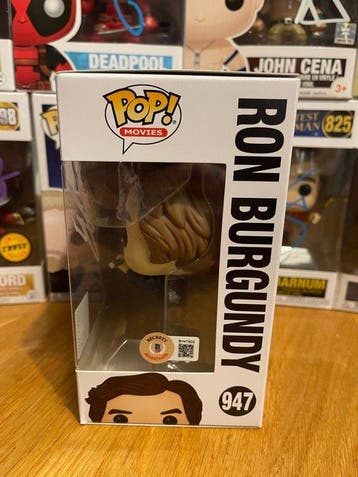 Funko - Funko Pop - Anchorman #947 Ron Burgundy, signed by