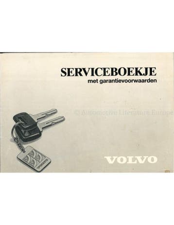 1988 VOLVO GARANTIE & SERVICEBOEKJE NEDERLANDS, Auto diversen, Handleidingen en Instructieboekjes