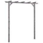 vidaXL Pergola 200x40x205 cm geïmpregneerd grenenhout grijs, Verzenden, Nieuw