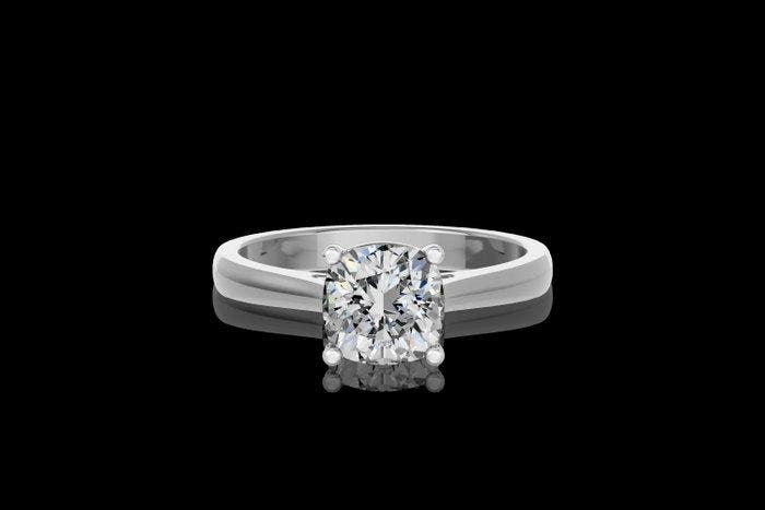 Ring - 14 karaat Witgoud - 2.06ct. tw. Diamant (Lab-grown), Bijoux, Sacs & Beauté, Bagues