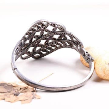 Zonder minimumprijs - Armband Vintage Art Deco Diamant en