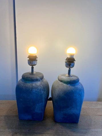 Lampe de table - Pieds de lampe de table montés sur vase en
