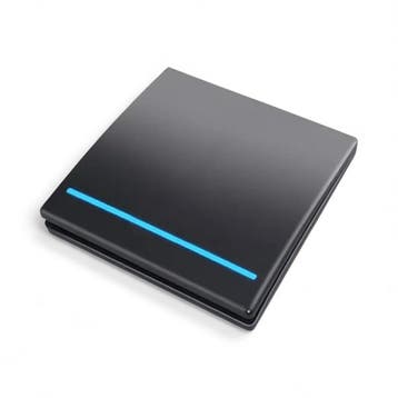 RF 433Mhz Slimme Draadloze Schakelaar Zwart (1-knop) - LOSSE, Verzenden, Nieuw