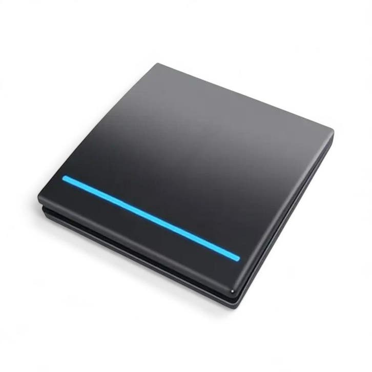 RF 433Mhz Slimme Draadloze Schakelaar Zwart (1-knop) - LOSSE, Huis en Inrichting, Woonaccessoires | Overige, Nieuw, Verzenden