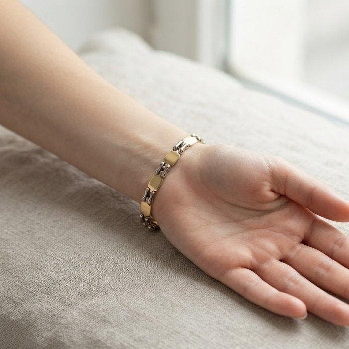 Barakà - Armband - 18 karaat Geel goud, Witgoud -, Handtassen en Accessoires, Armbanden