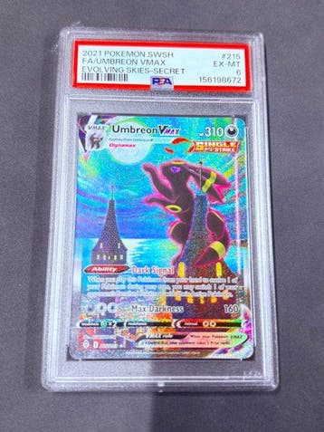Pokémon - 1 Graded card - Umbreon VMAX #215 Foil, Full art,, Nieuw