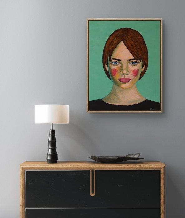 Silvo Mazzotta - Electric Blush, Antiquités & Art, Art | Peinture | Moderne