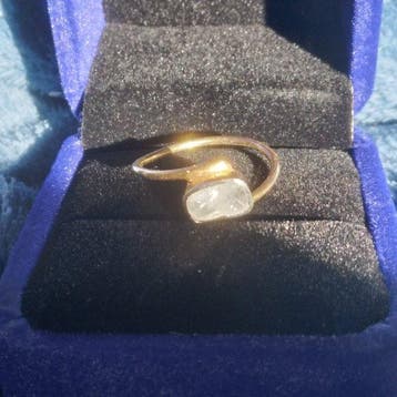 Argent, Or jaune plaqué - 0,25 ct Diamants naturels Polki -, Collections
