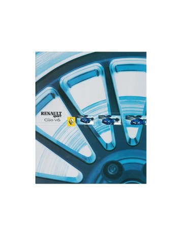 2003 RENAULT CLIO V6 BROCHURE NEDERLANDS, Ophalen of Verzenden