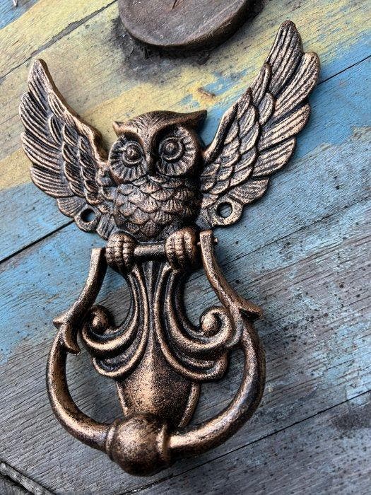 Deurklopper - Uil deurklopper - 2020+ - Uil deurklopper, Antiquités & Art, Curiosités & Brocante