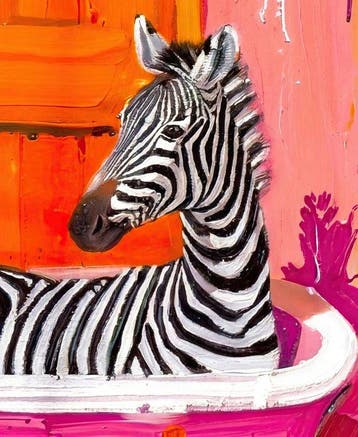 Kleury.art - [XL Canvas] The Striped Bather” by Kleury.art