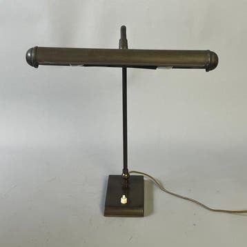Lampe - Piano vintage et lampe de bureau - milieu du XXe