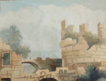 École italienne (XIX) - Mausoleo di Cecilia Metella Roma