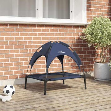 vidaXL Hondenbed Marineblauw 62 x 48 x 61 cm Staal, Verzenden