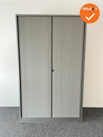 Roldeurkast - B keuze -  Ahrend - 195x120x45cm - Zilvergrijs, Werkplek, Ophalen of Verzenden, Gebruikt, Kast