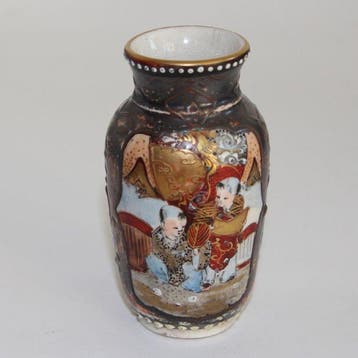 Vaas - Keramiek - Japan - Kleine Satsuma-stijl vaas (Zonder