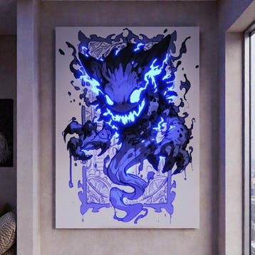 JZL - Gengar — Phantom Grin [XL Canvas Edition], Nieuw