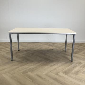 Eromes kantinetafel, 160x80 cm,  ahorn - grijs, Bureau