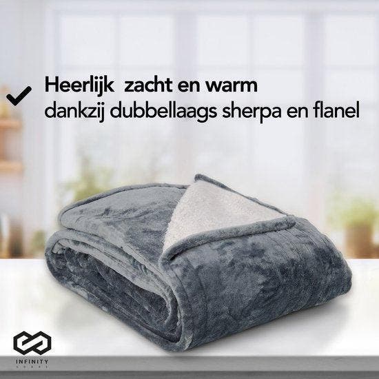 2dekans | Infinity Goods Elektrische Deken - Warmtedeken - 1, Huis en Inrichting, Woonaccessoires | Plaids en Woondekens, Ophalen of Verzenden