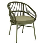 Stoel | NIKITA | Aluminium Rotan/Aluminium | Green |, Verzenden