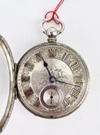 Orologio da tasca vittoriano in argento - Inghilterra, 1878, Nieuw