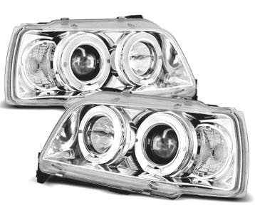 PHARES RENAULT CLIO 90-95 ANGEL EYES FOND CHROMÉ, Autos : Pièces & Accessoires, Verzenden