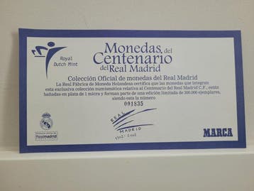 Real Madrid - Classeur + collection complète de pièces en