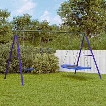vidaXL Schommelset met schommel, trapeze en nestschommel, Verzenden