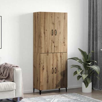 vidaXL Highboard 2 st Artisan Eiken 69,5 x 34 x 180 cm, Verzenden, Nieuw