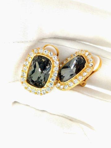 Oscar De La Renta - Plaqué or - Boucles doreilles - clip en