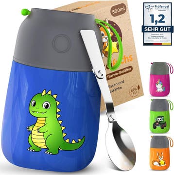 2dekans | Funkelfuchs Thermobeker voor kinderen RVS - 100%, Huis en Inrichting, Keuken | Servies, Ophalen of Verzenden, Nieuw