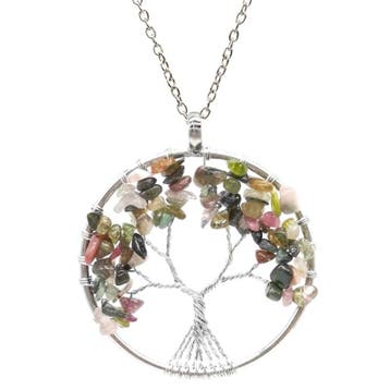 Fako Bijoux - Ketting - Chakra Reiki - Levensboom XL -, Verzenden