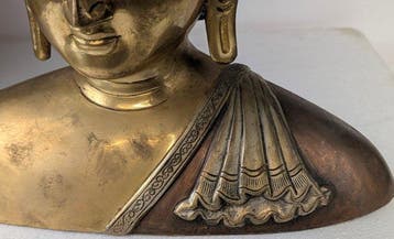 Tibetaans boeddhistisch bronzen Amitabha Boeddha buste -