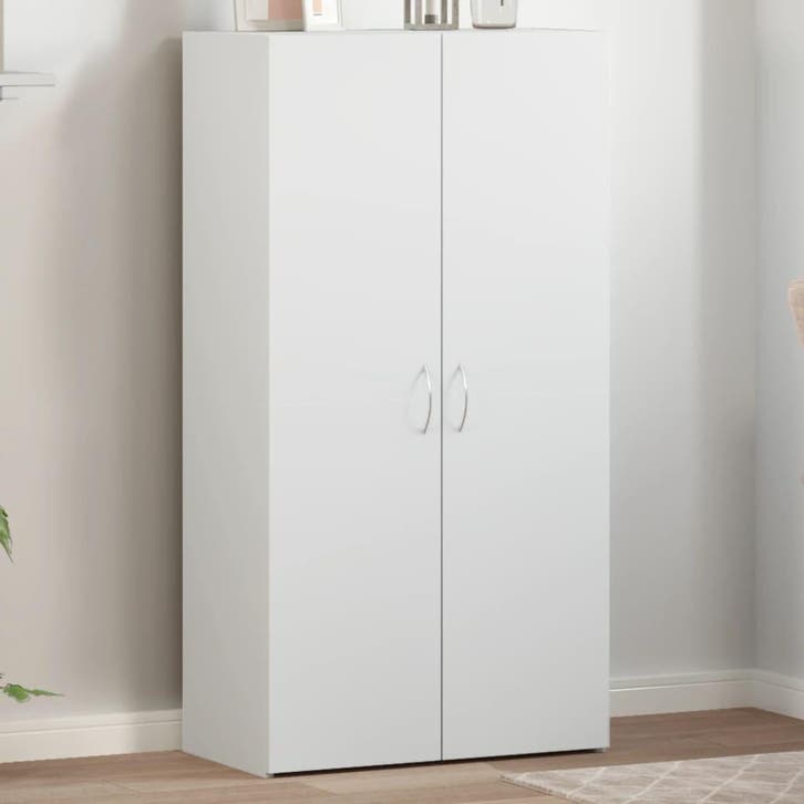 vidaXL Archiefkast 60x32x115 cm bewerkt hout wit, Huis en Inrichting, Kasten | Overige, Nieuw, Verzenden