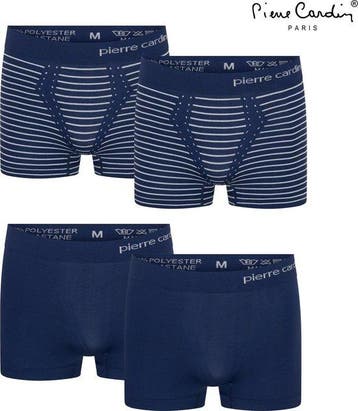 2dekans | Pierre Cardin 4-Pack Boxershorts Flatpack - Blauw, Kleding | Dames, Ondergoed en Lingerie, Ophalen of Verzenden