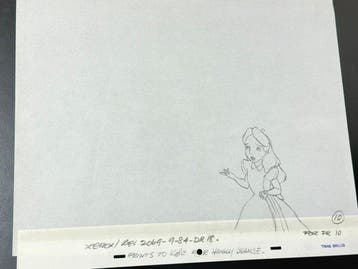Walt Disney - Originele publiciteits-tekening van Alice (ca., Nieuw